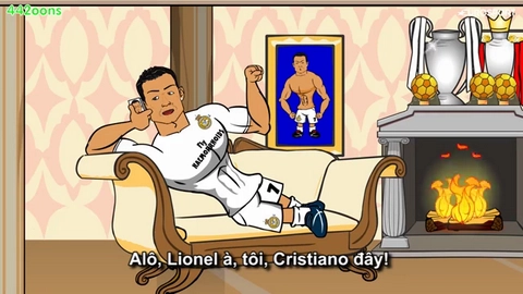 Ronaldo gọi điện troll đại kình địch Messi trước chung kết cúp C1