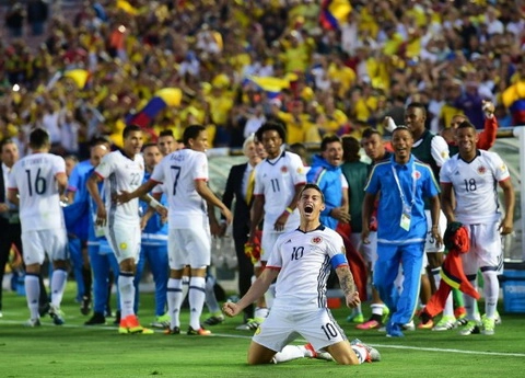 Video clip bàn thắng: Colombia 2-1 Uruguay (Bảng A Copa America 2016)