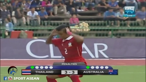 Pha ăn mừng thô tục kiểu trẻ trâu của cầu thủ U16 Thái Lan