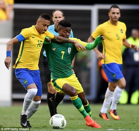 Tổng hợp: U23 Brazil 0-0 U23 Nam Phi (Olympic Rio 2016)