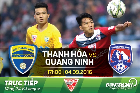 Tổng hợp: Thanh Hóa 2-2 Quảng Ninh (Vòng 24 V-League 2016)