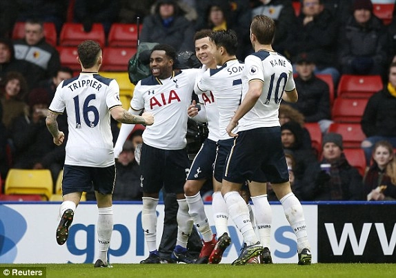 Tổng hợp: Watford 1-4 Tottenham (Vòng 19 NHA 2016/17)