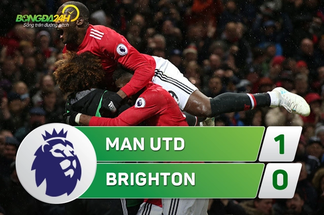 Tổng hợp: MU 1-0 Brighton (Vòng 13 Ngoại hạng Anh 2017/18)