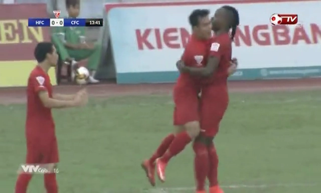 Tổng hợp: Hải Phòng 3-1 Cần Thơ (Vòng 12 V-League 2017)