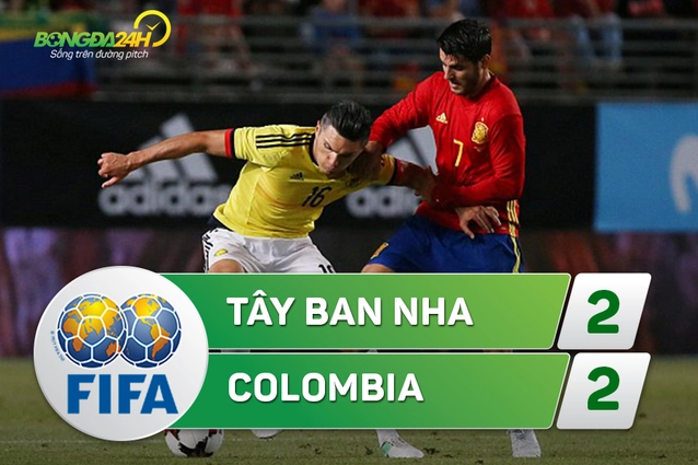 Tổng hợp: TBN 2-2 Colombia (Giao hữu quốc tế)