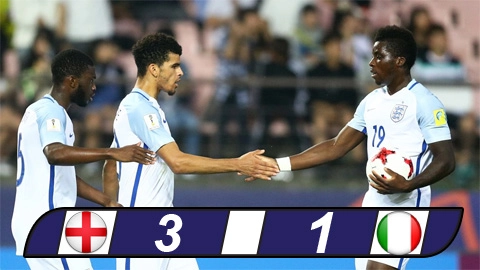 Tổng hợp: U20 Italia 1-3 U20 Anh (U20 World Cup 2017)
