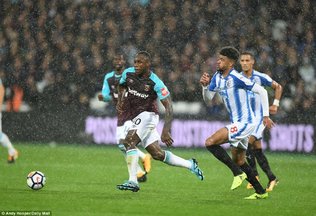 Tổng hợp: West Ham 2-0 Huddersfield (Vòng 4 NHA 2017/18)