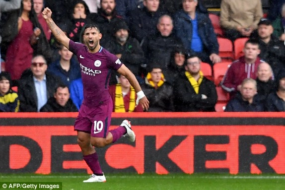 Tổng hợp: Watford 0-6 Man City (Vòng 5 NHA 2017/18)