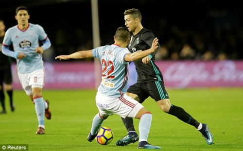 Tổng hợp: Celta Vigo 2-2 Real Madrid (Vòng 18 La Liga 2017/18)