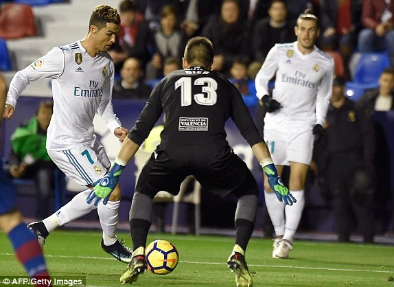 Tổng hợp: Levante 2-2 Real Madrid (Vòng 22 La Liga 2017/18)