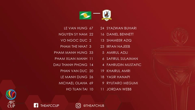 Tổng hợp: SLNA 2-1 Tampines (AFC Cup 2018)