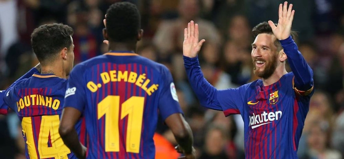 Tổng hợp: Barca 3-1 Leganes (Vòng 31 La Liga 2017/18)