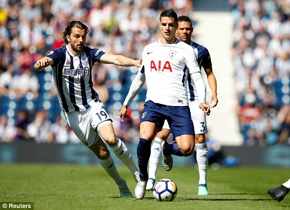 Tổng hợp: West Brom 1-0 Tottenham (Vòng 37 Premier League 2017/18)