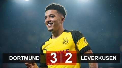 Video tổng hợp: Dortmund 3-2 Leverkusen (Bundesliga 2018/19)