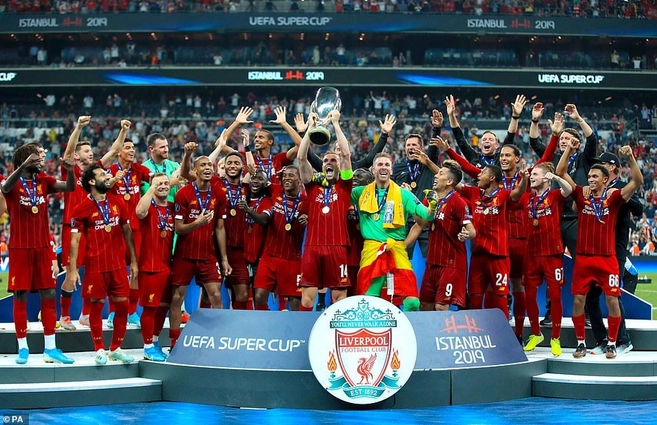 VIDEO: Dàn sao Liverpool giương cao Siêu cúp châu Âu 2019