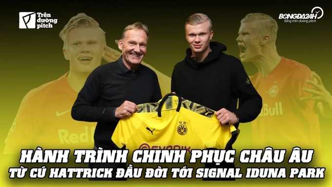 VIDEO: Erling Haaland - Từ cú hattrick đầu đời ở trời Âu tới Signal Iduna Park