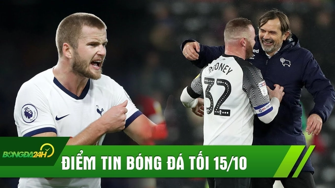 ĐIỂM TIN TỐI 15/10: Dier chấn thương, Mourinho méo mặt; Rooney trở thành HLV trưởng Derby County?