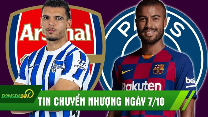 TIN CHUYỂN NHƯỢNG 7/10: PSG mua thành công sao Barca; Arsenal đã có tân binh ở phiên chợ Đông