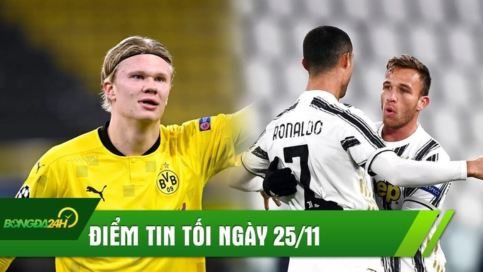 ĐIỂM TIN TỐI 25/11: Haaland vượt thành tích của Ro béo; Pirlo chỉ trích sao Juve