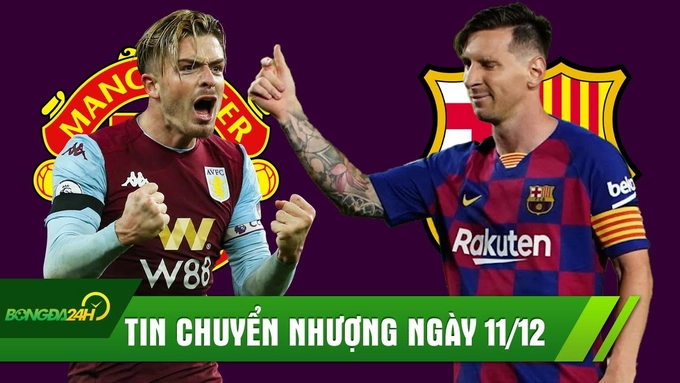 TIN CHUYỂN NHƯỢNG 11/12: MU phá kỷ lục chuyển nhượng vì Grealish; Messi lại ra điều kiện để ở lại Barca
