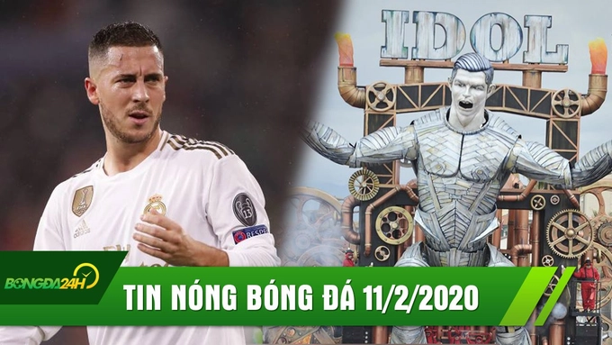 TIN NÓNG bóng đá hôm nay 11/2: Châu Âu run sợ vì Hazard trở lại, Ronaldo được tạc tượng SIÊU TO KHỔNG LỒ tại Italia