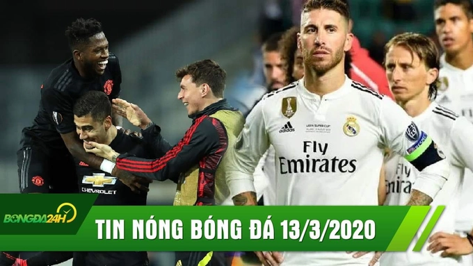 TIN NÓNG BÓNG ĐÁ 13/3: MU đặt 1 chân vào tứ kết Europa League | Toàn đội Real bị cách li vì Covid19