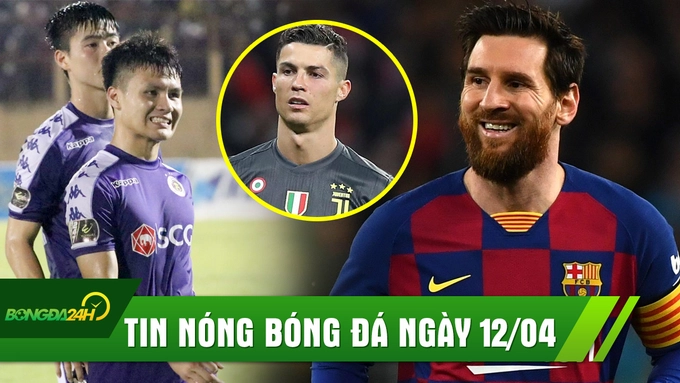 TIN NÓNG BÓNG ĐÁ 12/4: Messi khiến Ronaldo hít khói, Quang Hải và đồng đội nhận tin cực vui