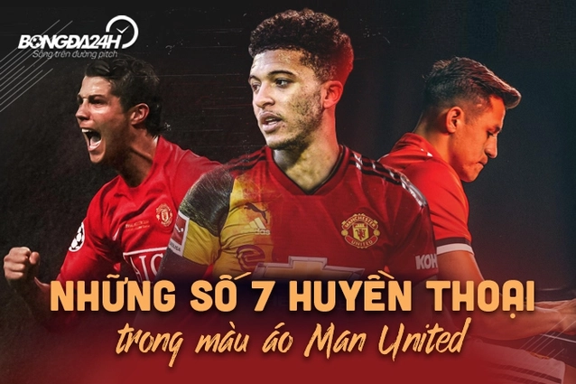Những số 7 huyền thoại trong màu áo Man United: Sancho định học Ronaldo hay Sanchez?