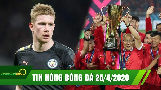 TIN NÓNG BÓNG ĐÁ 25/4 | De Bruyne muốn sát cánh cùng Ronaldo | AFF Cup sẽ không được mua bản quyền?