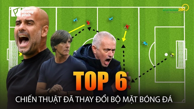 VIDEO: Sáu chiến thuật đã thay đổi bộ mặt bóng đá