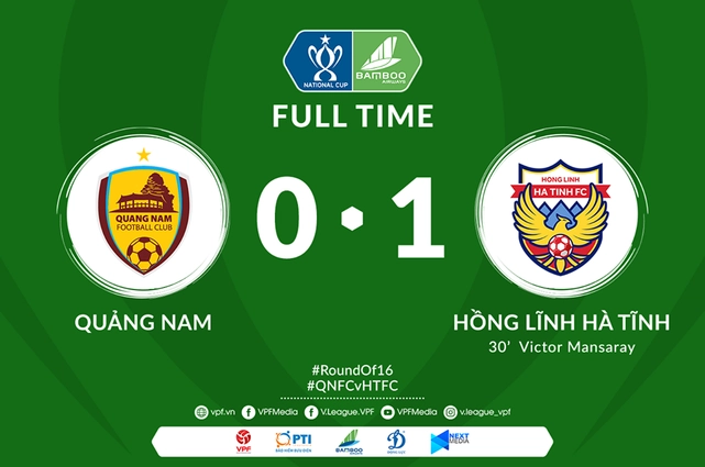 Quảng Nam 0-1 Hà Tĩnh: Tân binh V-League 2020 tạo bất ngờ ở cúp quốc gia