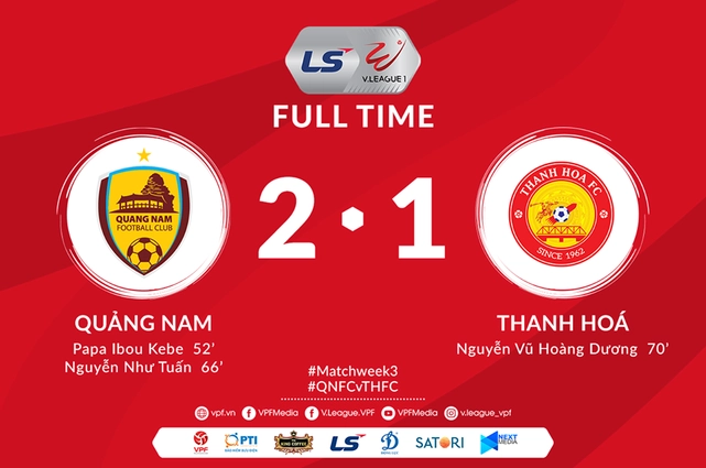 Quảng Nam 2-1 Thanh Hóa: Tướng ngoại có nguy cơ bay ghế