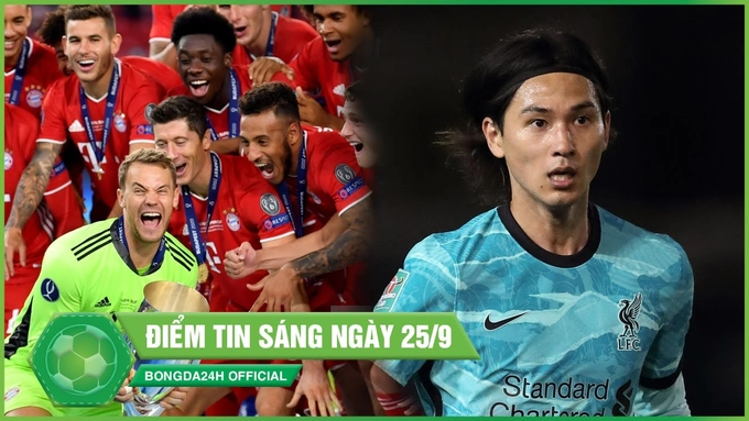 ĐIỂM TIN BÓNG ĐÁ 25/9: Bayern ngược dòng dành siêu cúp, Minamino thăng hoa giúp Liverpool thắng hủy diệt