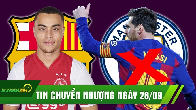 TIN CHUYỂN NHƯỢNG 28/9: Barca có hậu vệ trẻ gây SỐT Châu Âu; Messi gia hạn 2 năm với Barca, Man City hết cửa