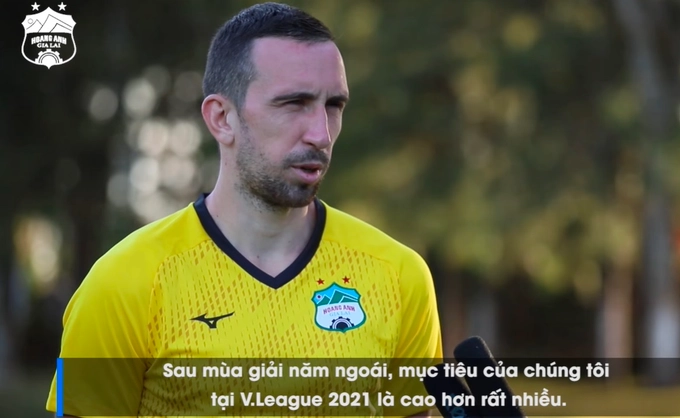 Ngoại binh HAGL đặt mục tiêu khủng ở V-League 2021