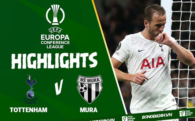 Video Tottenham vs Mura Europa Conference League 2021: Kane, Kane, Kane