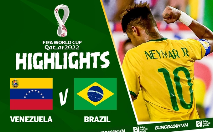 Video tổng hợp: Venezuela 1-3 Brazil (Vòng loại World Cup 2022)