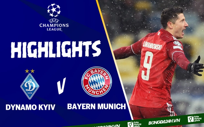 Video Dynamo Kyiv vs Bayern Munich: Siêu phẩm xe đạp chổng ngược của Lewandowski