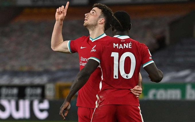 Kết quả bóng đá Wolves vs Liverpool hôm nay: Diogo Jota toả sáng