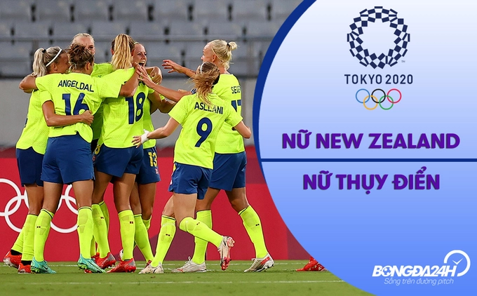 Video nữ New Zealand vs nữ Thụy Điển (Vòng bảng Bóng đá nữ Olympic 2020)