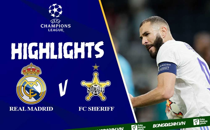 Video tổng hợp Real Madrid vs FC Sheriff Cúp C1 2021: Địa chấn