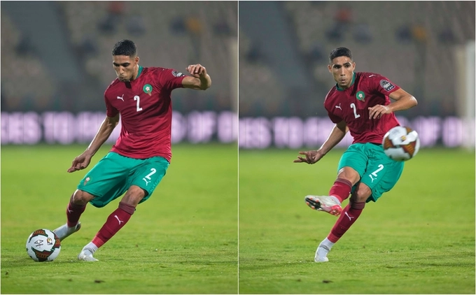 VIDEO: Thêm 1 siêu phẩm sút phạt của Hakimi ở CAN Cup