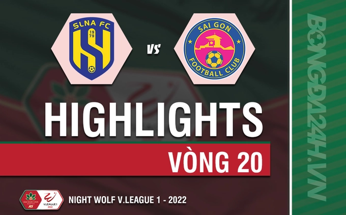 Video tổng hợp: SLNA 1-2 Sài Gòn (Vòng 20 V.League 2022)