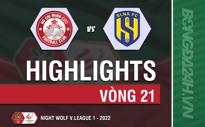 Highlights TPHCM vs SLNA: Văn Đức lập cú đúp