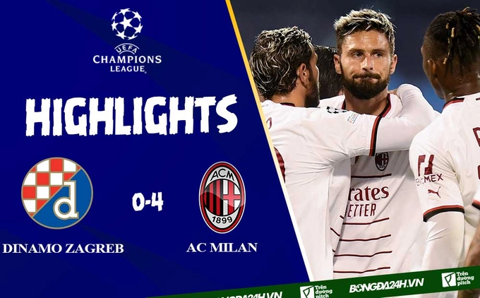 Video Dinamo Zagreb vs AC Milan cúp C1: Quyết đấu Salzburg ở lượt đấu cuối