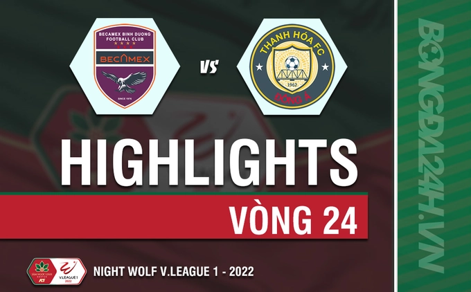 Video tổng hợp: Bình Dương vs Thanh Hóa (Vòng 24 V.League 2022)