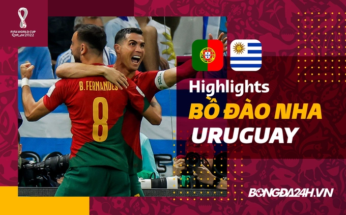 Link xem video bóng đá Bồ Đào Nha vs Uruguay World Cup 2022: Cú đúp của Bruno Fernandes