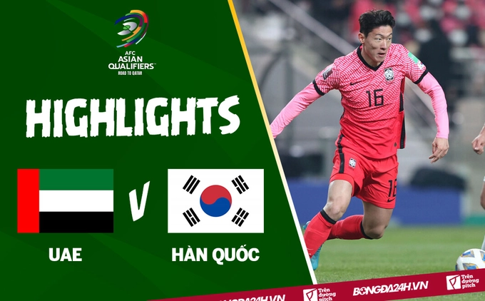 Video tổng hợp: UAE 1-0 Hàn Quốc (vòng loại World Cup 2022)