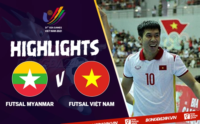 Video tổng hợp: Futsal Myanmar 0-4 Futsal Việt Nam (SEA Games 31)