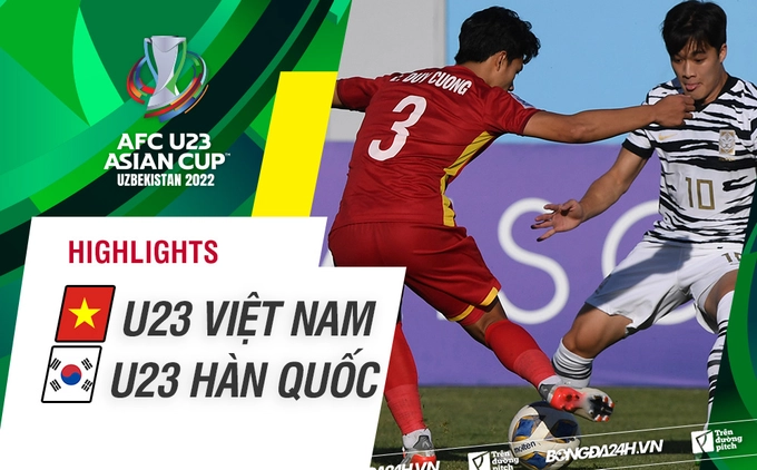 Video tổng hợp: U23 Việt Nam 1-1 U23 Hàn Quốc (Bảng C U23 châu Á 2022)